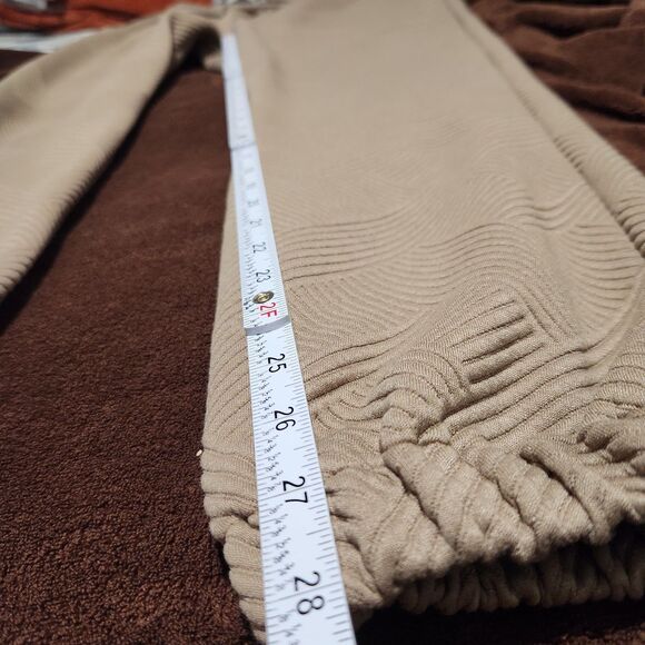 See and be Seen Women Top And Pants Size Large Light Brown Elastic Waist Pockets - Picture 10 of 15